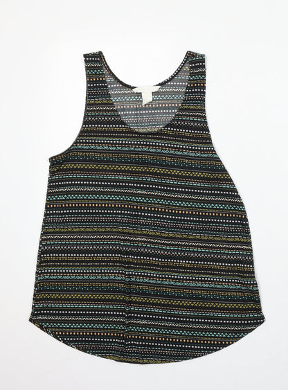 Womens UK Size S H&M Black Basic Tank