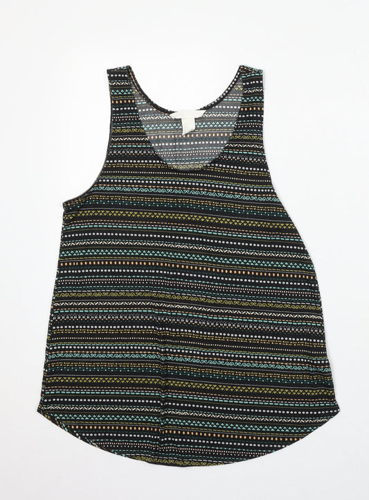 Womens UK Size S H&M Black Basic Tank