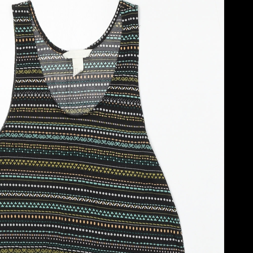 Womens UK Size S H&M Black Basic Tank