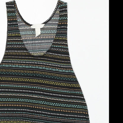 Womens UK Size S H&M Black Basic Tank