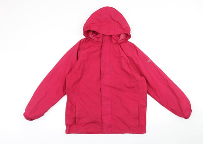 Regetta Womens Pink Rain Coat Coat Size XS Zip