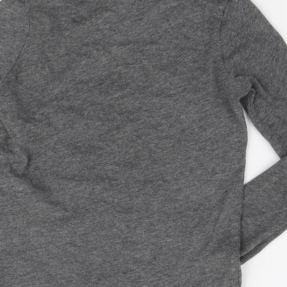 Primark Womens Grey Polyester Basic T-Shirt Size 4 Round Neck - Sparkle & Shine