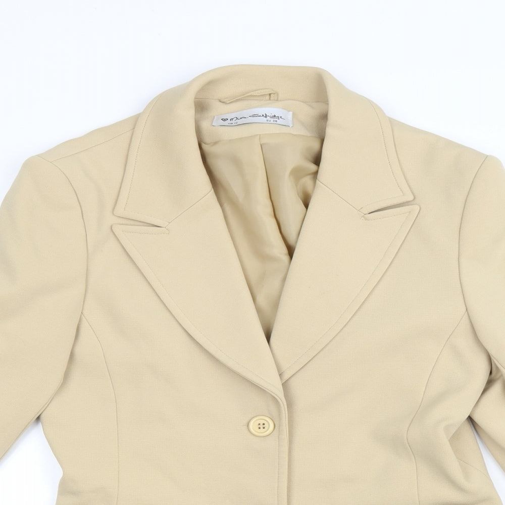 Womens UK Size 38 Miss Selfridge Beige Jacket