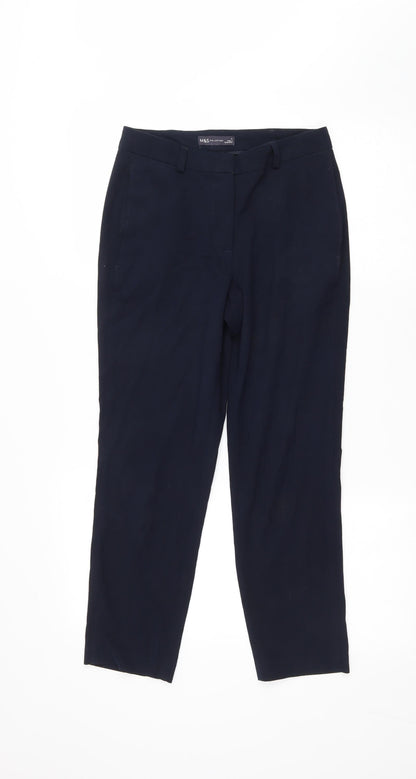 Womens UK Size 6 Marks & Spencer Regular Fit  Blue Trousers