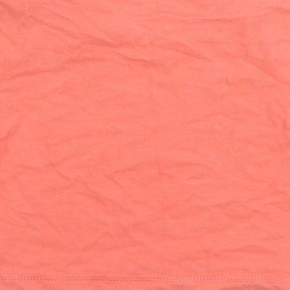 Blue Zoo Girls Pink 100% Cotton Basic T-Shirt Size 6-9 Months Round Neck Snap - Princess