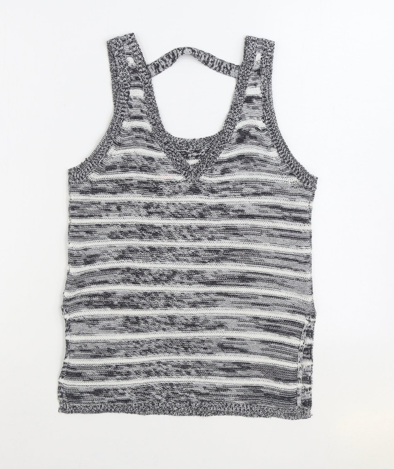 Womens UK Size 8 Lottie Loves Grey Vest Jumper