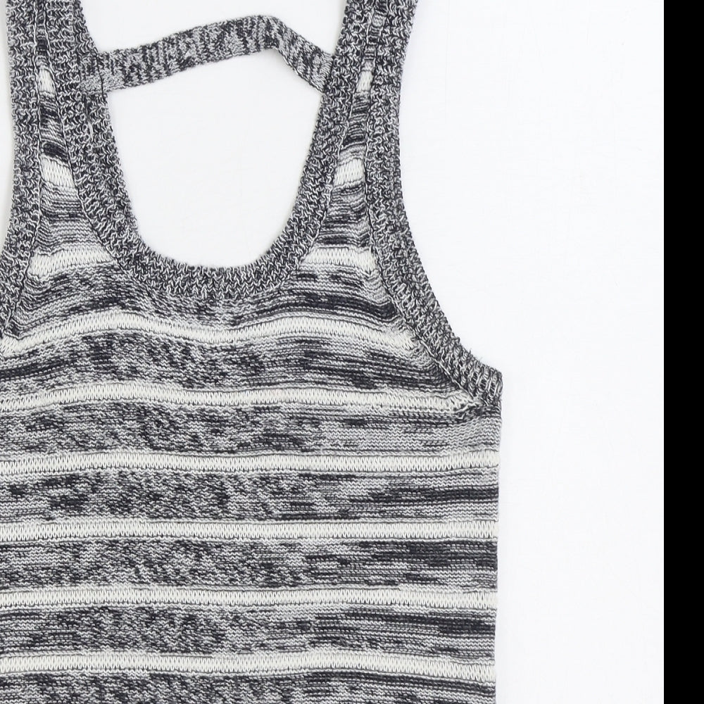 Womens UK Size 8 Lottie Loves Grey Vest Jumper