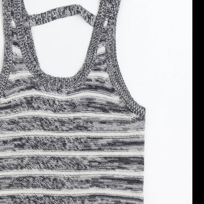 Womens UK Size 8 Lottie Loves Grey Vest Jumper