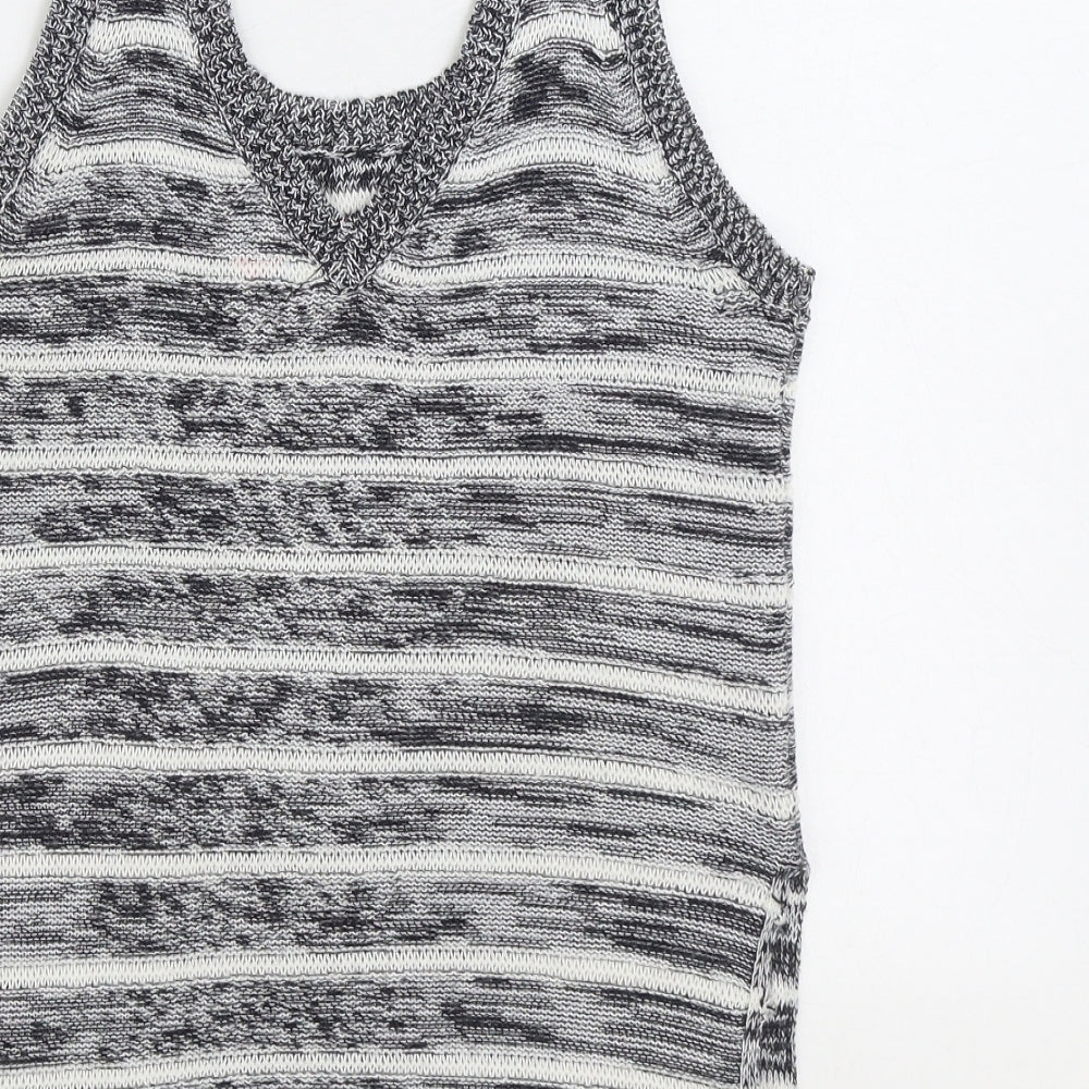 Womens UK Size 8 Lottie Loves Grey Vest Jumper