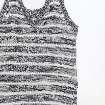 Womens UK Size 8 Lottie Loves Grey Vest Jumper