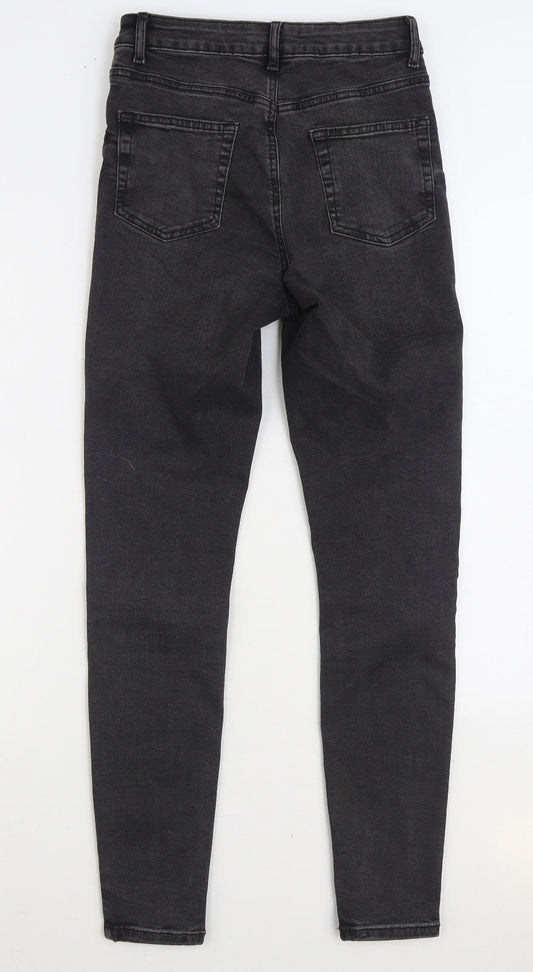 Denim & Co. Womens Black Cotton Skinny Jeans Size 10 L30 in Regular Zip