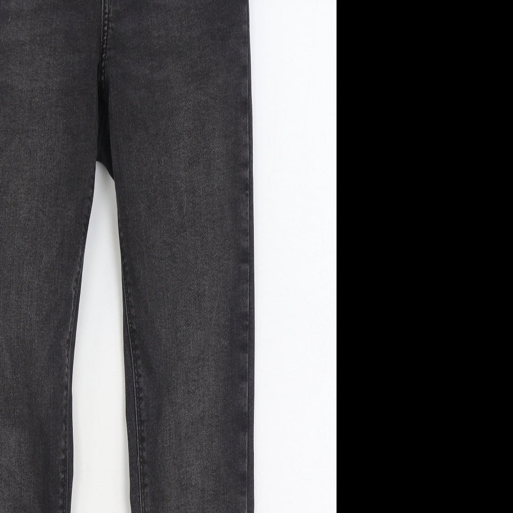 Denim & Co. Womens Black Cotton Skinny Jeans Size 10 L30 in Regular Zip