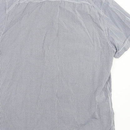 Mens UK Size M Duck & Cover Beige  Button-Up Short Sleeve Casual Shirt