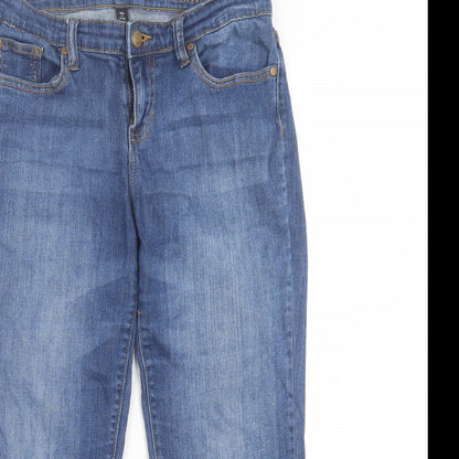 Gap Womens Blue Cotton Cropped Jeans Size 32 in L22 in Regular Button