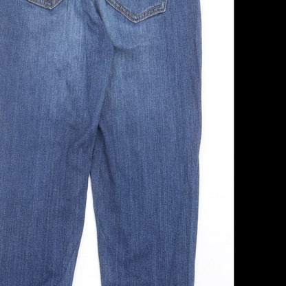 Gap Womens Blue Cotton Cropped Jeans Size 32 in L22 in Regular Button