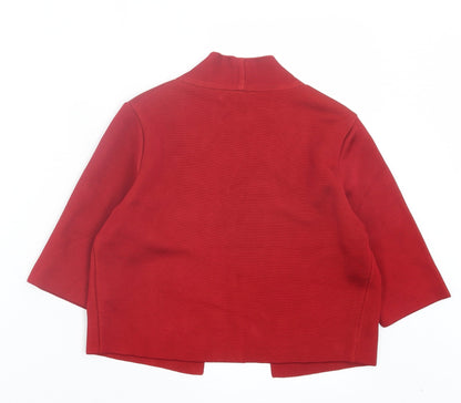 Womens UK Size 8 Per Una Red Cardigan Jumper
