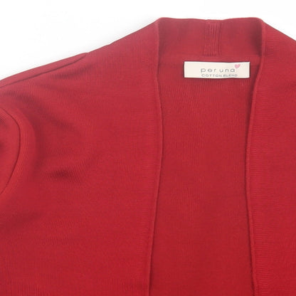 Womens UK Size 8 Per Una Red Cardigan Jumper