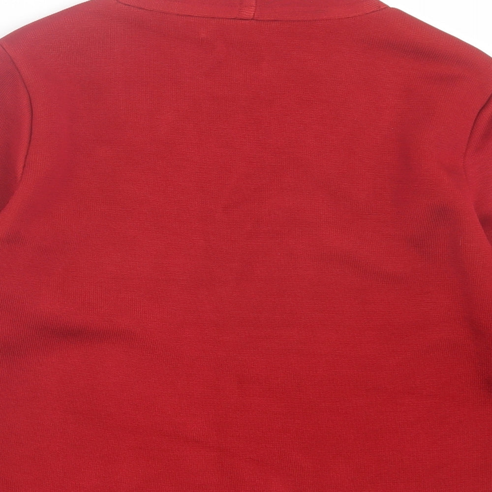 Womens UK Size 8 Per Una Red Cardigan Jumper