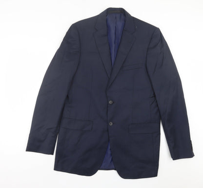 Mens UK Size 40 Marks and Spencer Regular Blue Suit Jacket