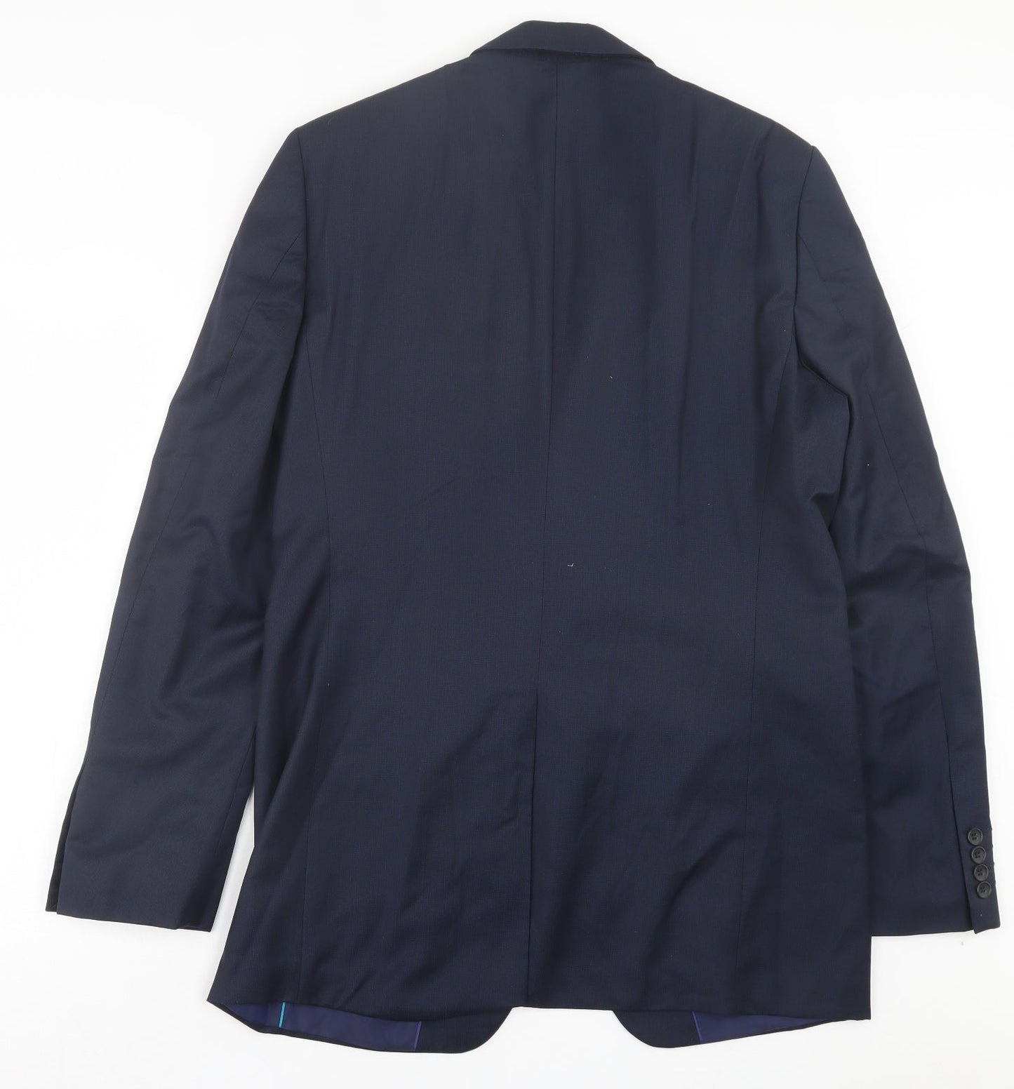 Mens UK Size 40 Marks and Spencer Regular Blue Suit Jacket