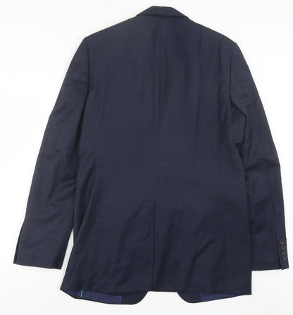 Mens UK Size 40 Marks and Spencer Regular Blue Suit Jacket