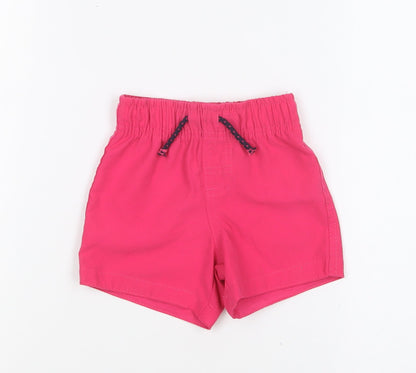 Primark Baby Pink Polyester Cropped Trousers Size 9-12 Months Drawstring - Swim Shorts