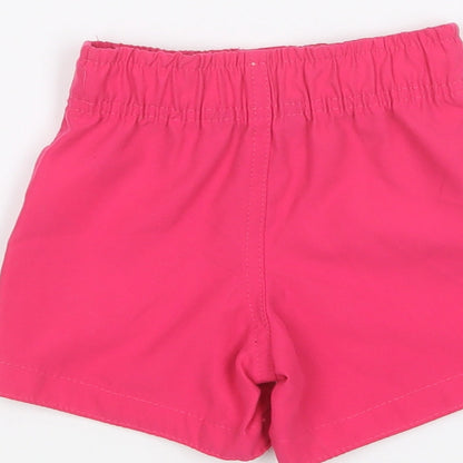 Primark Baby Pink Polyester Cropped Trousers Size 9-12 Months Drawstring - Swim Shorts