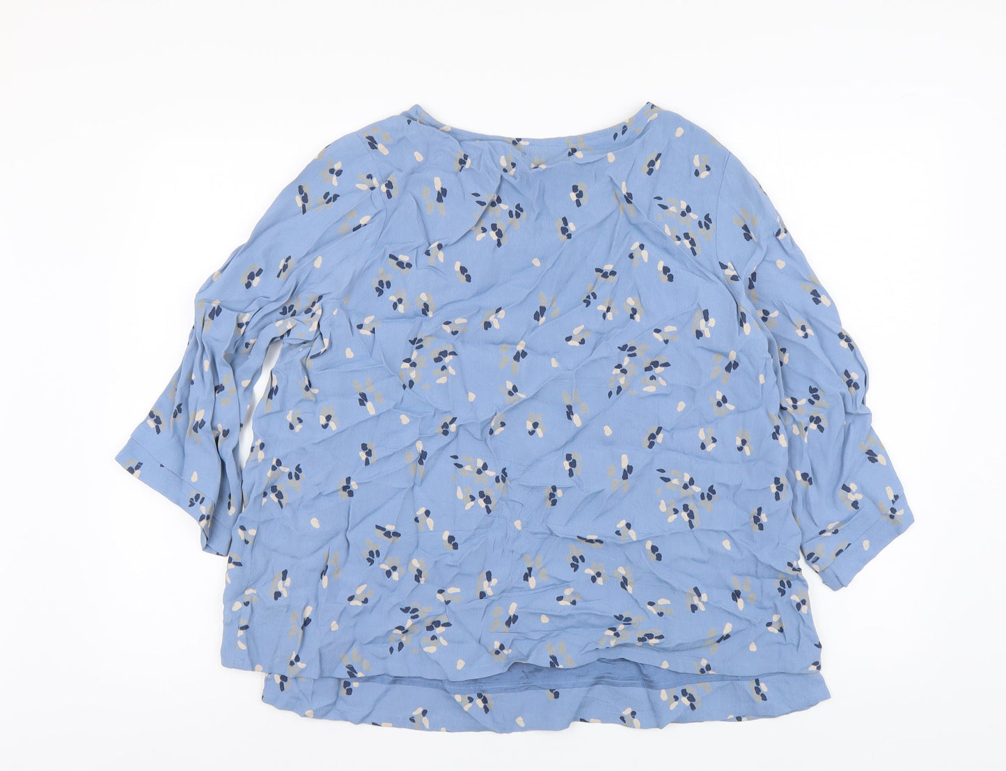 Womens UK Size M Adini Blue Basic Blouse