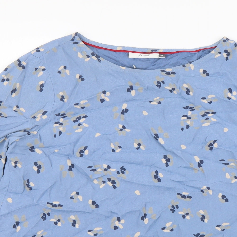 Womens UK Size M Adini Blue Basic Blouse