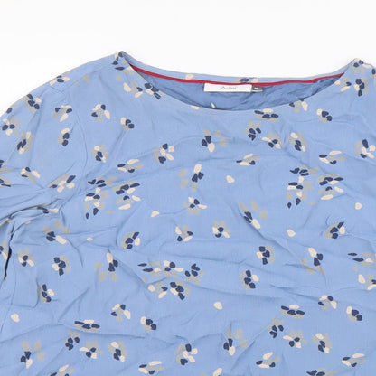 Womens UK Size M Adini Blue Basic Blouse