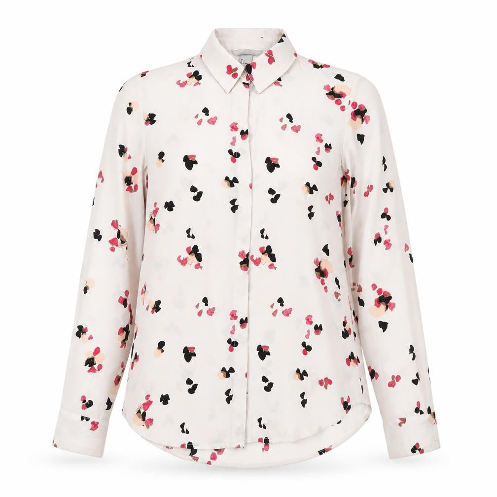 Womens UK Size XS H&M Pink Basic Button-Up