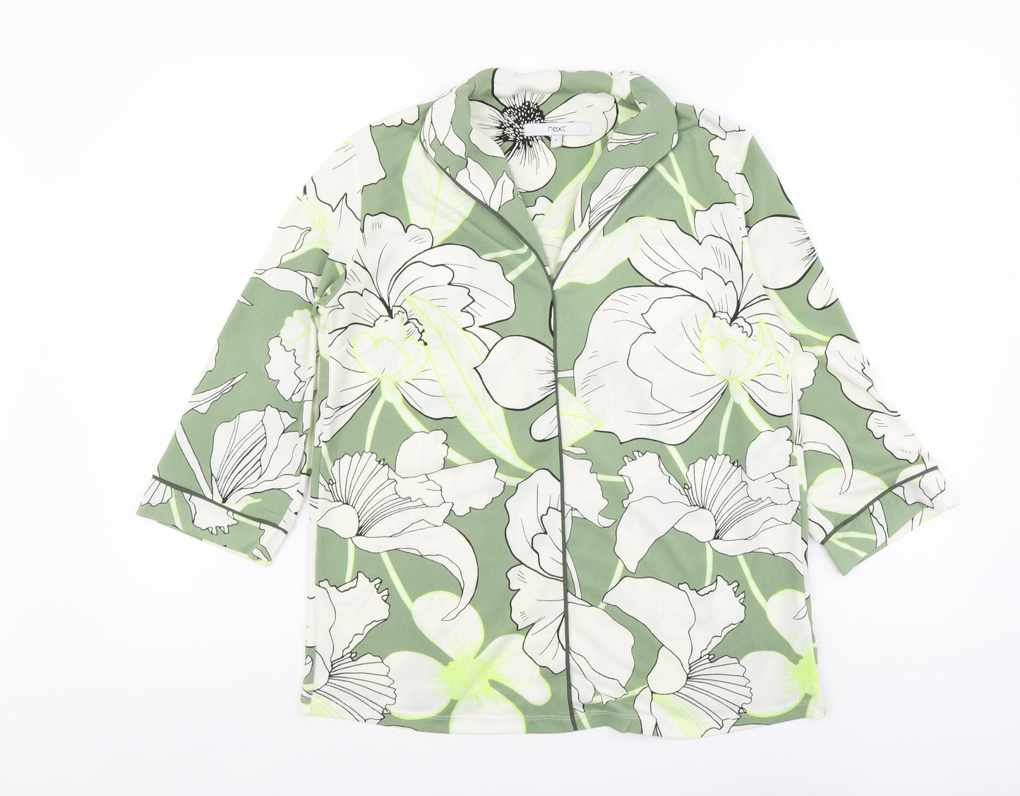 Womens UK Size 6 NEXT Green Basic Blouse