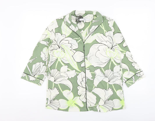 Womens UK Size 6 NEXT Green Basic Blouse
