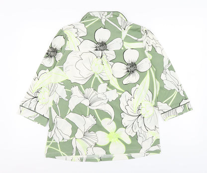 Womens UK Size 6 NEXT Green Basic Blouse