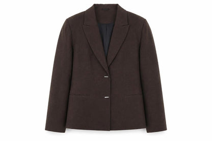 Womens UK Size 12 Berkertex Petites Brown Suit Jacket