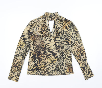 Womens UK Size 12 Julien Macdonald Yellow Basic Blouse