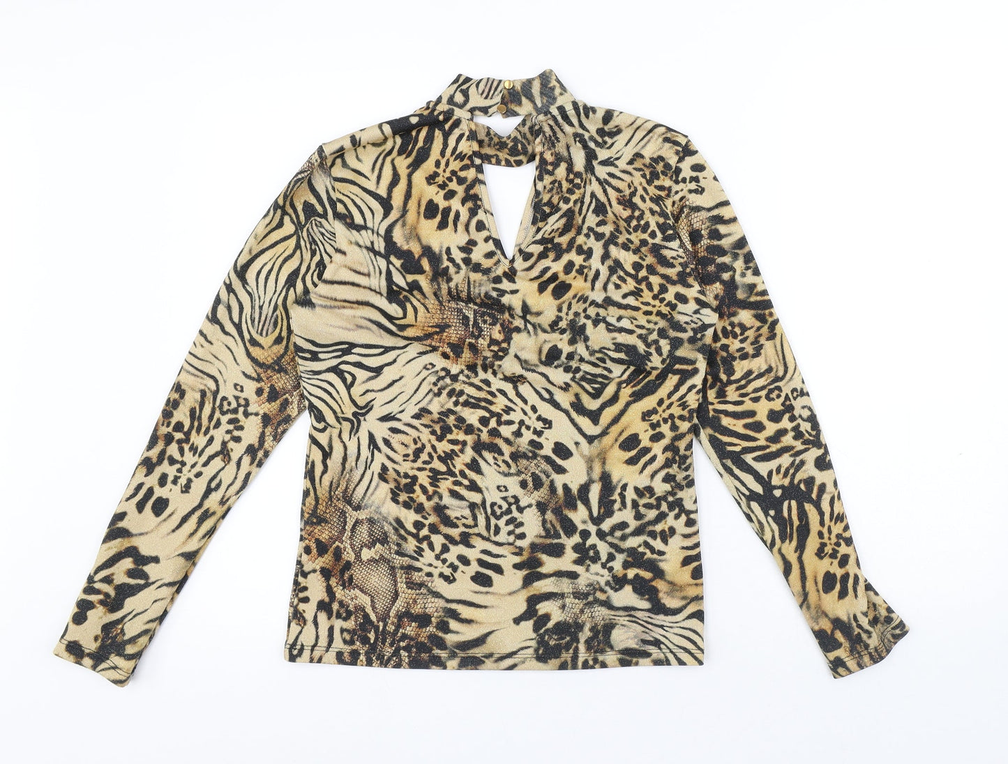 Womens UK Size 12 Julien Macdonald Yellow Basic Blouse