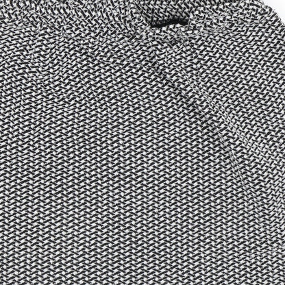 New Look Womens Black Geometric Polyester A-Line Skirt Size 8