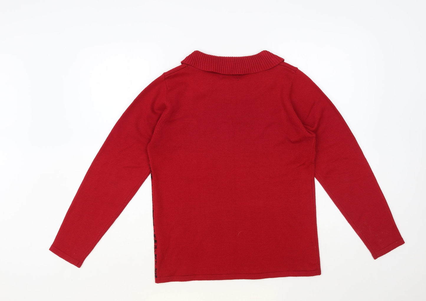 Womens UK Size S Casamia Red Pullover Jumper