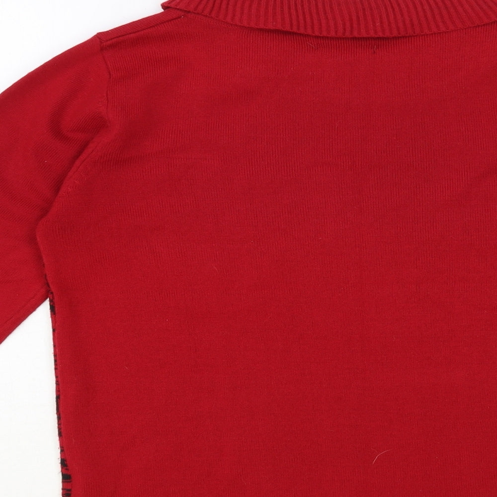 Womens UK Size S Casamia Red Pullover Jumper