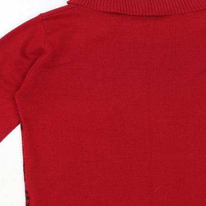 Womens UK Size S Casamia Red Pullover Jumper