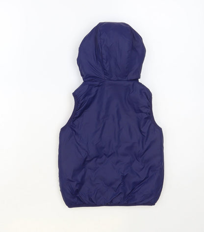 Chico Boys Blue Gilet Coat Size 4 Years Zip