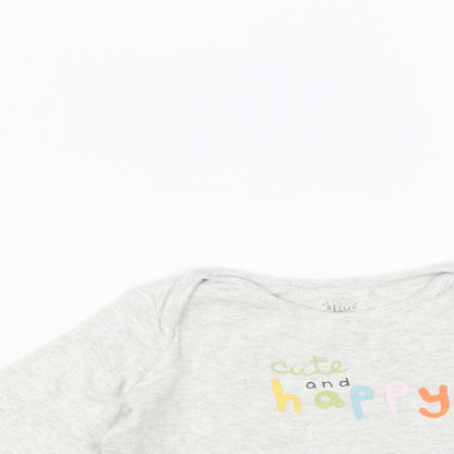 F&F Baby Grey Cotton Pullover Jumper Size 9-12 Months Pullover - Cute And Happy