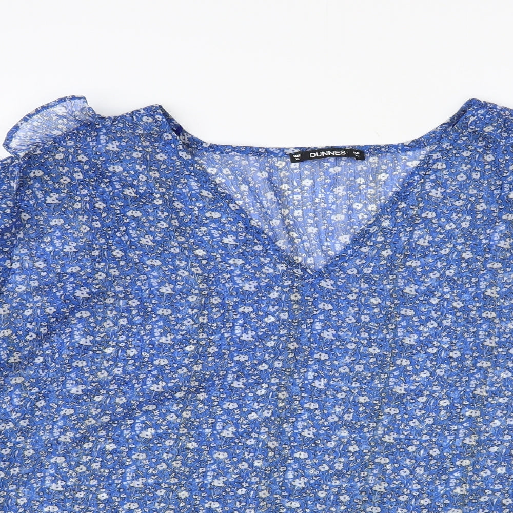 Womens UK Size XL Dunnes Stores Blue Basic Blouse