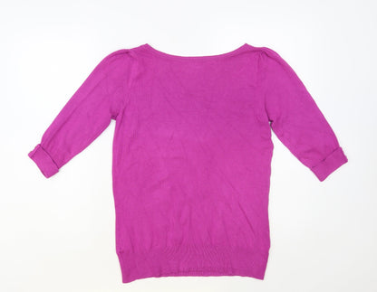 Womens UK Size 10 Debenhams Pink Pullover Jumper