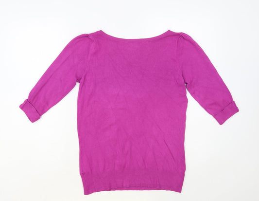 Womens UK Size 10 Debenhams Pink Pullover Jumper