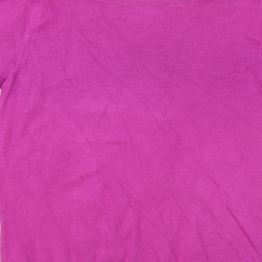 Womens UK Size 10 Debenhams Pink Pullover Jumper