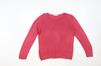 Womens UK Size 10 Marks and Spencer Pink Pullover Jumper