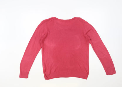 Womens UK Size 10 Marks and Spencer Pink Pullover Jumper