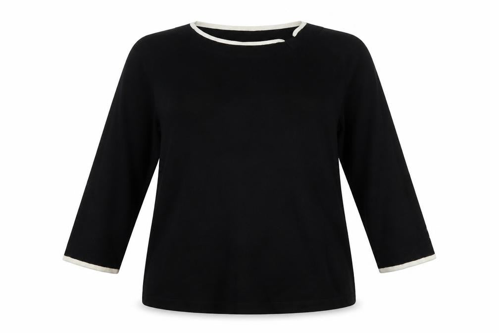 Womens UK Size 16 Profile Black Pullover Jumper